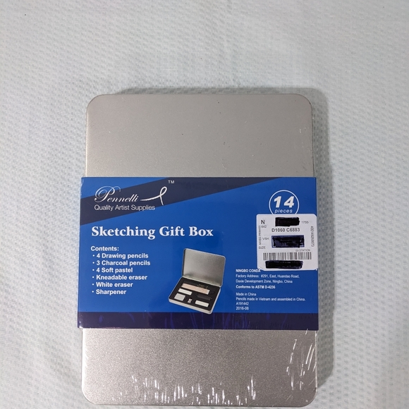 Pennelli Graphite Pencil Art Sketch Gift Box Set 14 Pc + Sketch Book NEW Sealed - Picture 6 of 14